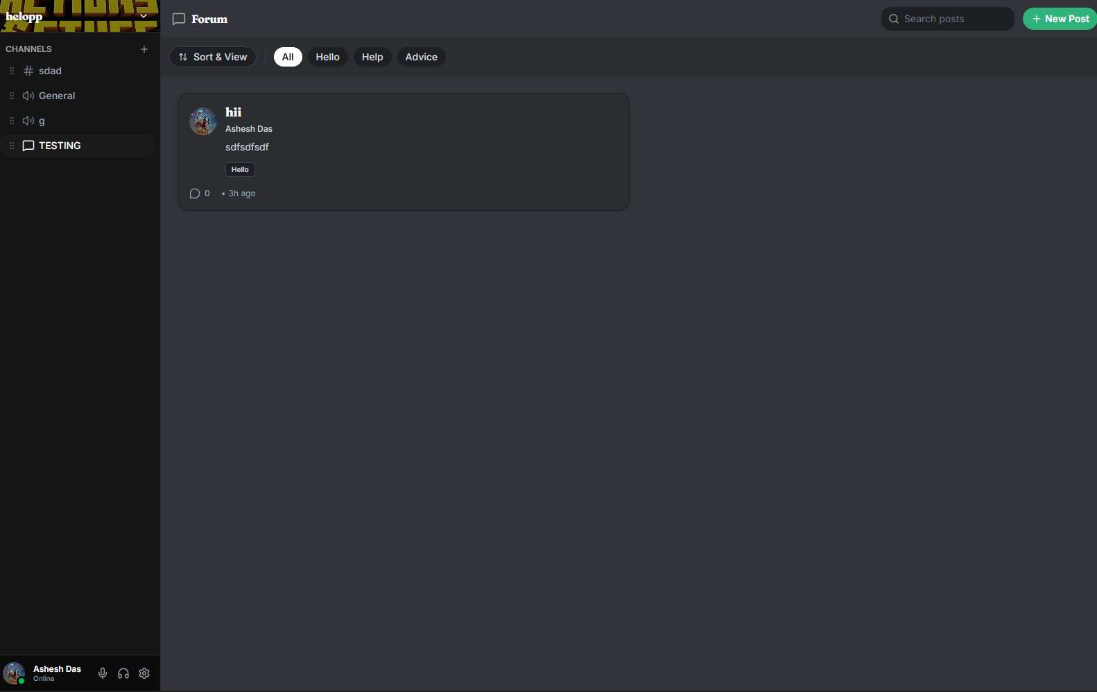 Launching forums in the server